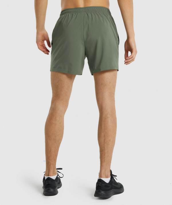 Panske Šortky Gymshark Arrival 5" Zelene | VF3754602